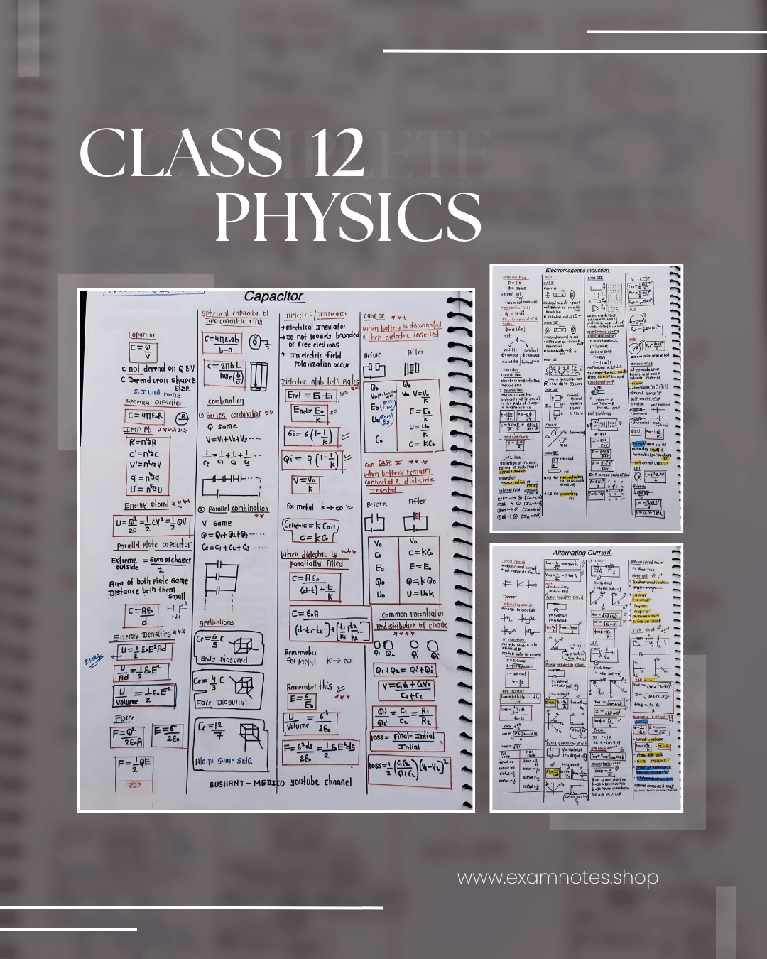 Class 12 Physics Formula Sheet PDF for NEET | Quick Revision Notes