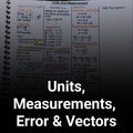 Units, Measurements, Error & Vectors Formula Sheet – Class 11 Physics PDF