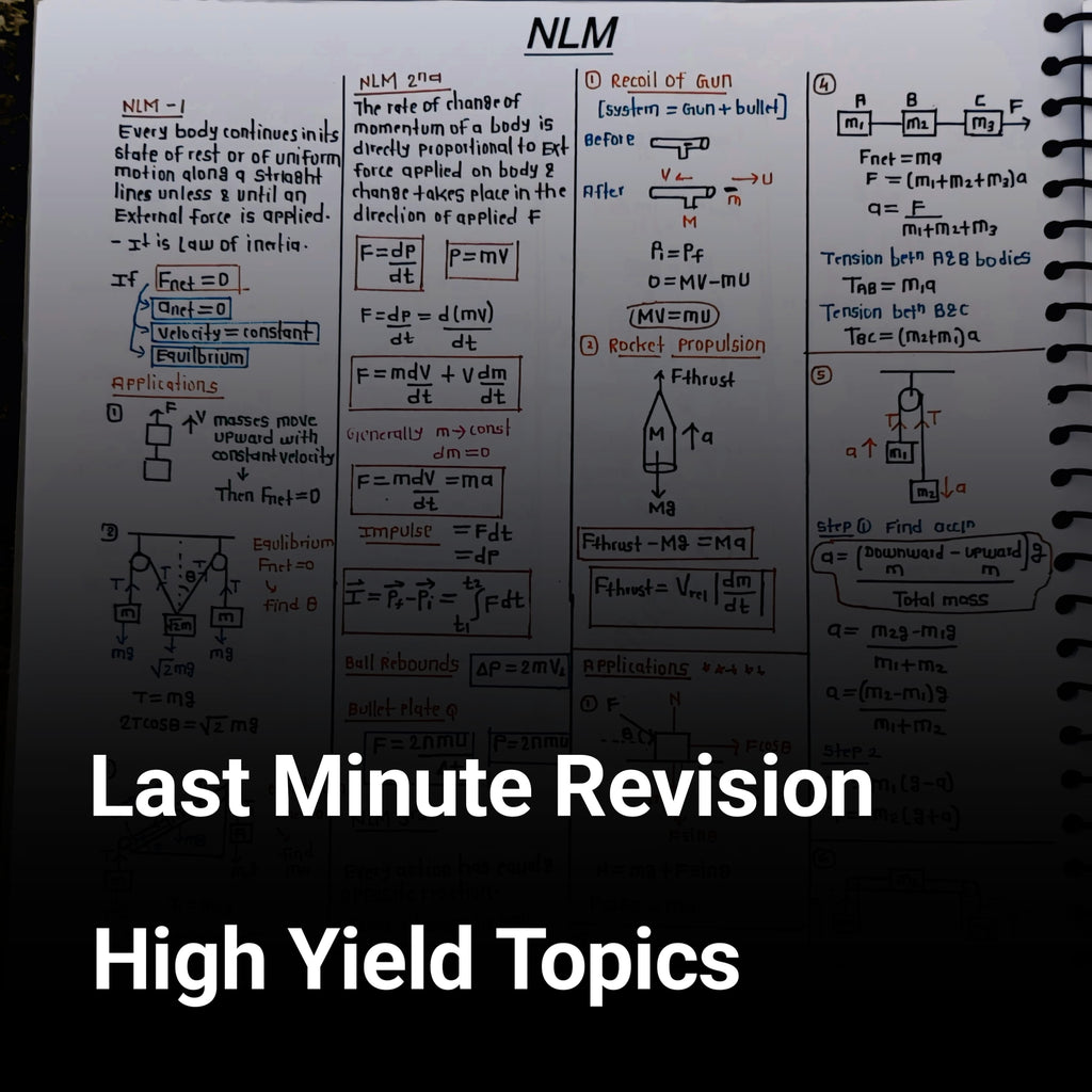 Class 11 Physics Formula Sheet PDF for NEET | Quick Revision Notes