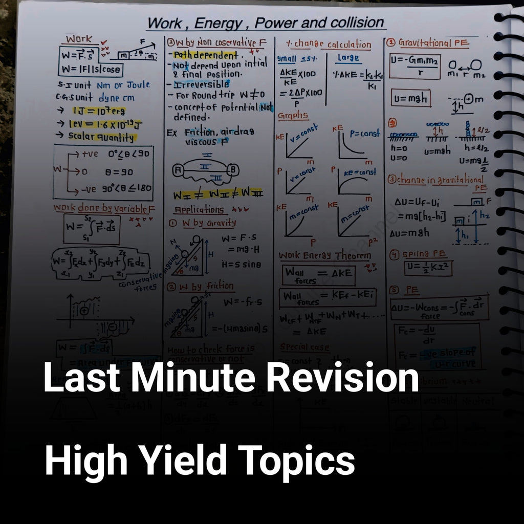 Work, Energy, Power & Collision Formula Sheet – Class 11 Physics PDF