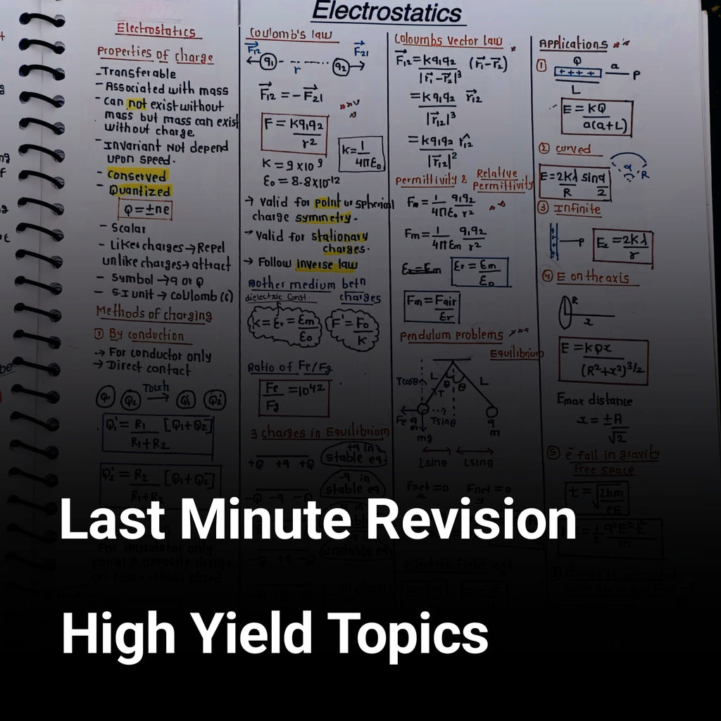 Electrostatics Formula Sheet – Class 12 Physics PDF