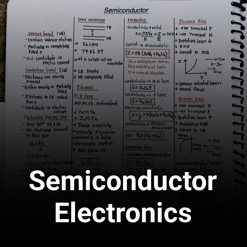 Semiconductor Electronics Short Notes – Class 12 Physics PDF
